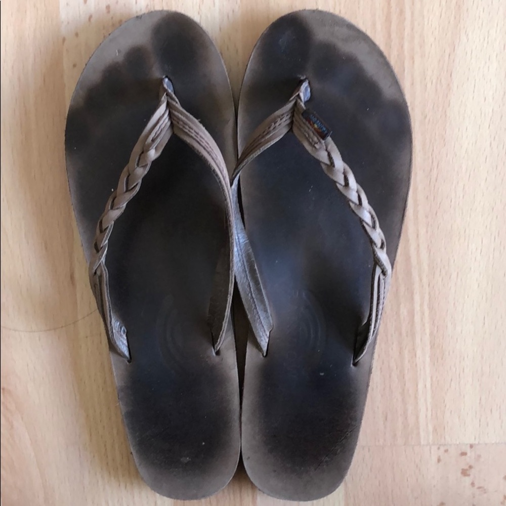 🌈BRAIDED RAINBOW SANDALS | size Large ,7.5-8.5